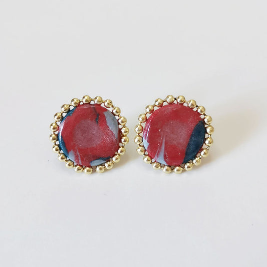 Medium Studs: Red & Blue