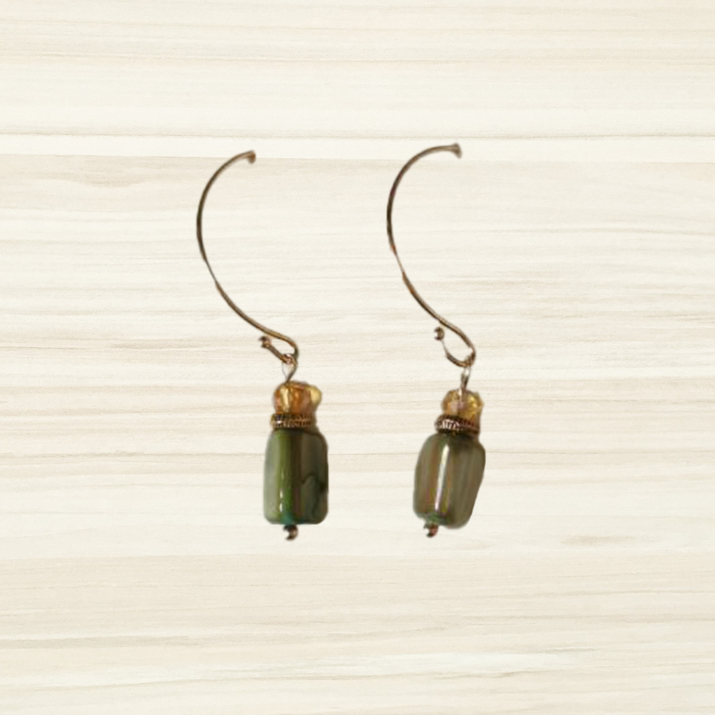 Shell Drop Loop Earrings